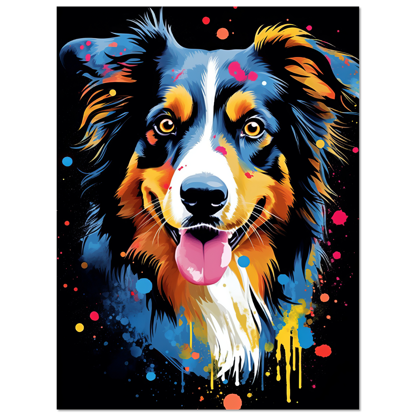 Australia Shepherd Pop Art (DOG325)
