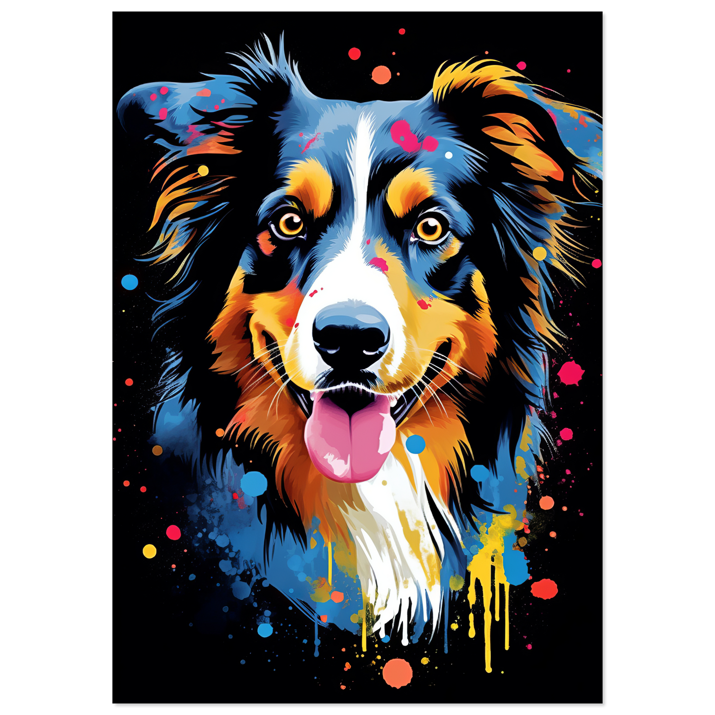 Australia Shepherd Pop Art (DOG325)