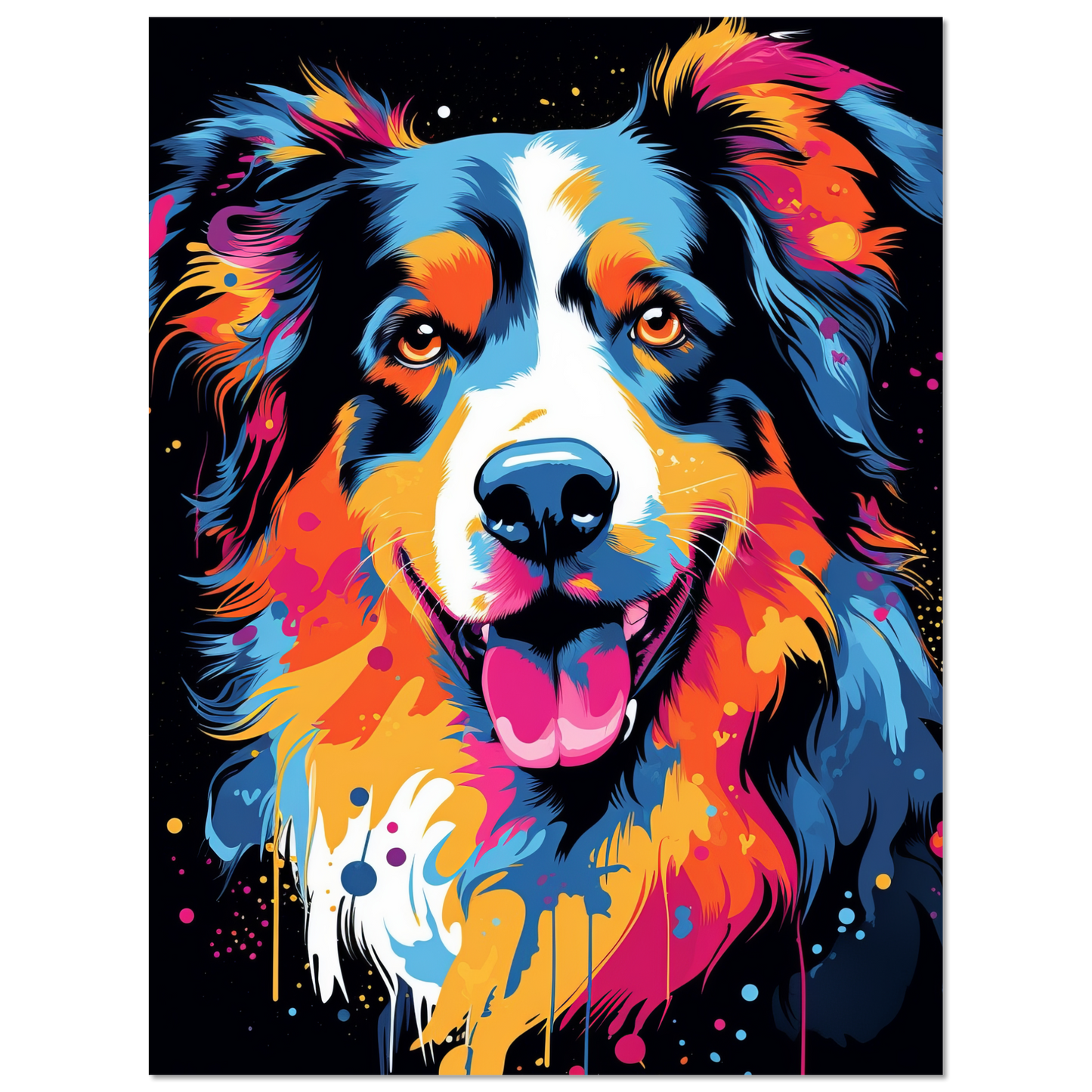 Australia Shepherd Pop Art (DOG326)