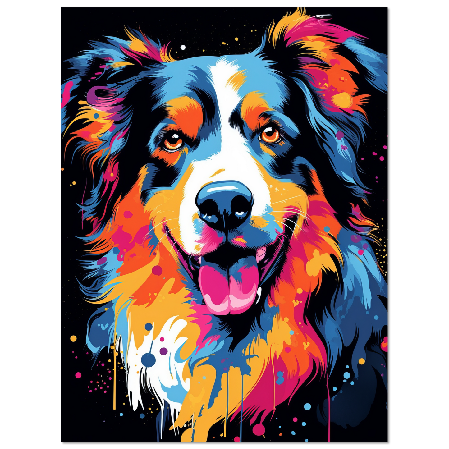Australia Shepherd Pop Art (DOG326)