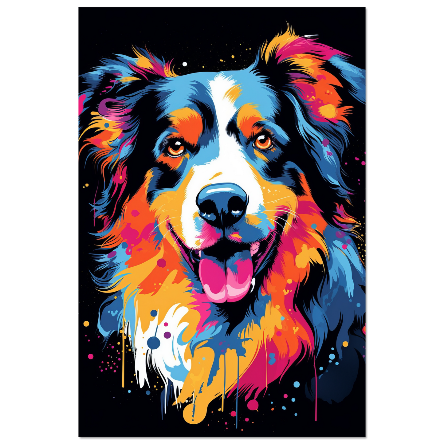 Australia Shepherd Pop Art (DOG326)
