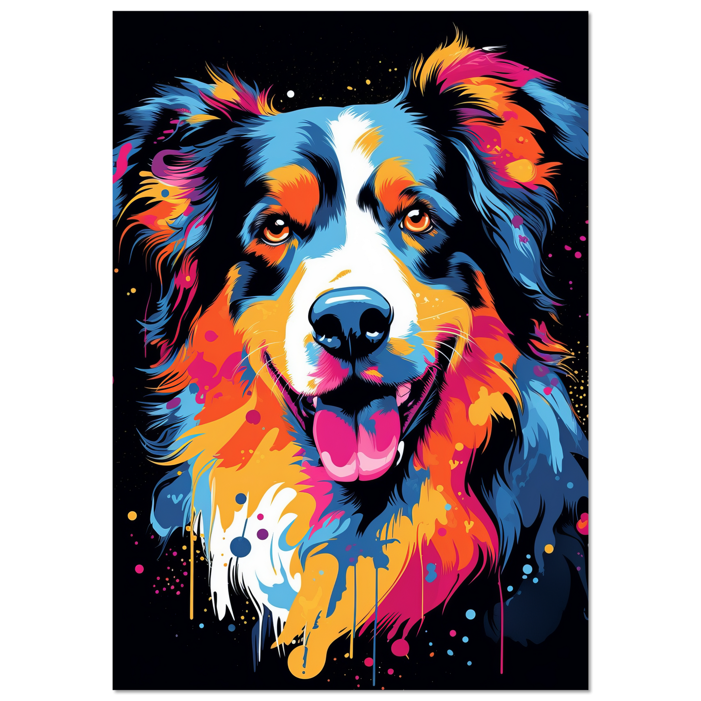 Australia Shepherd Pop Art (DOG326)