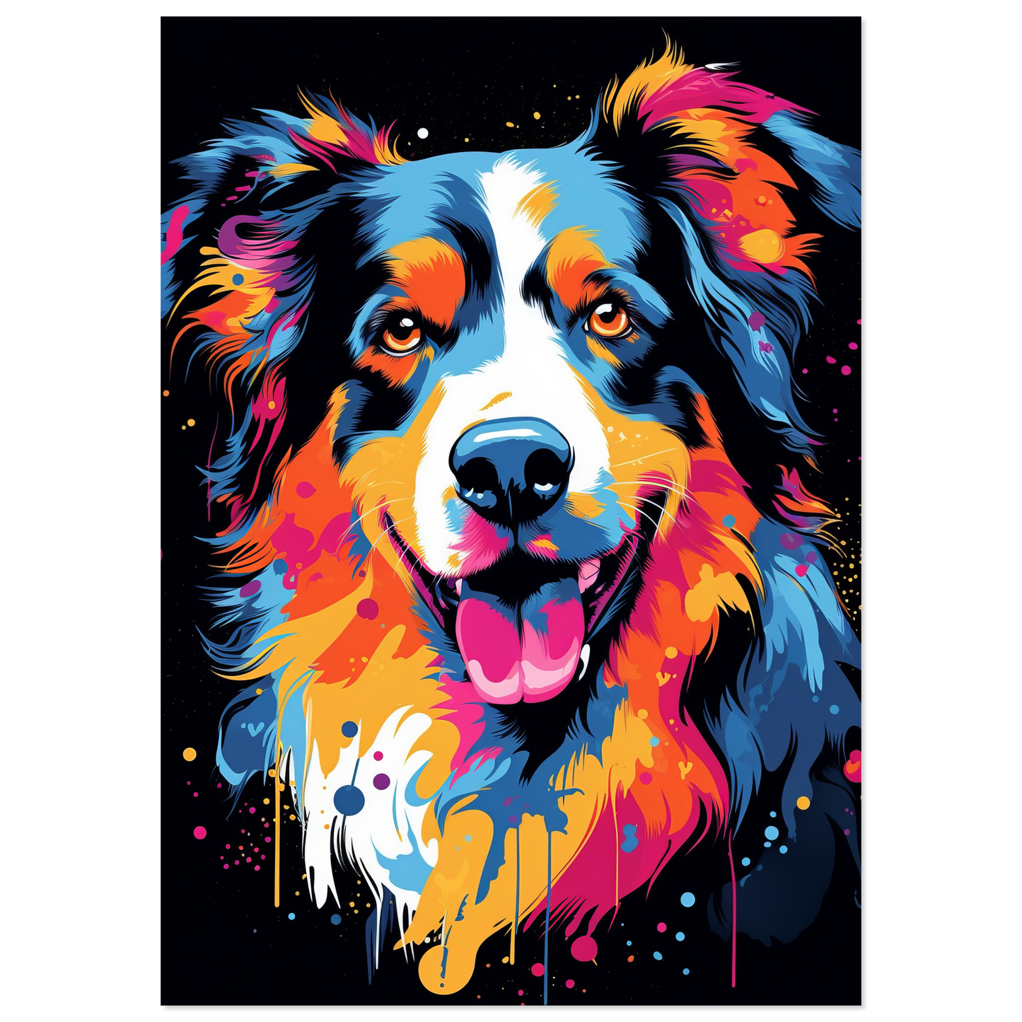 Australia Shepherd Pop Art (DOG326)