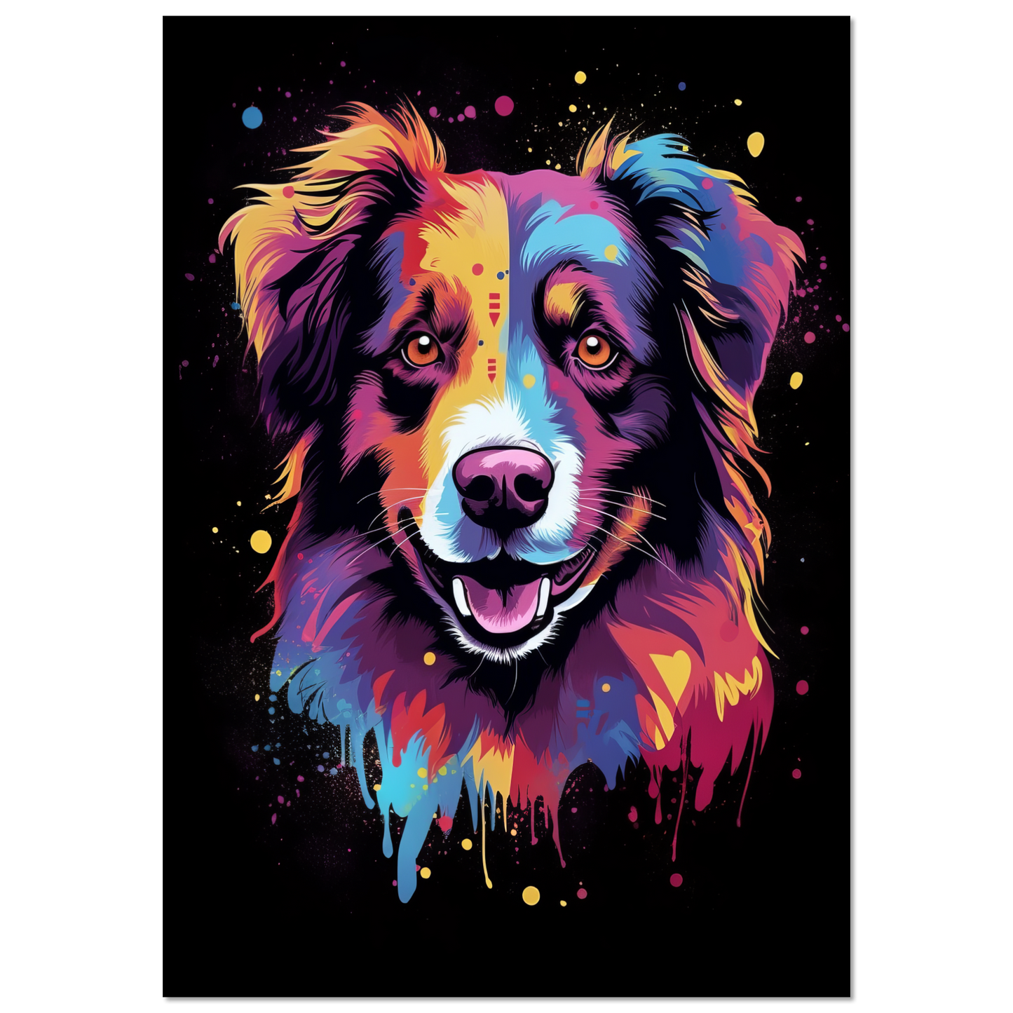 Australia Shepherd Pop Art (DOG327)