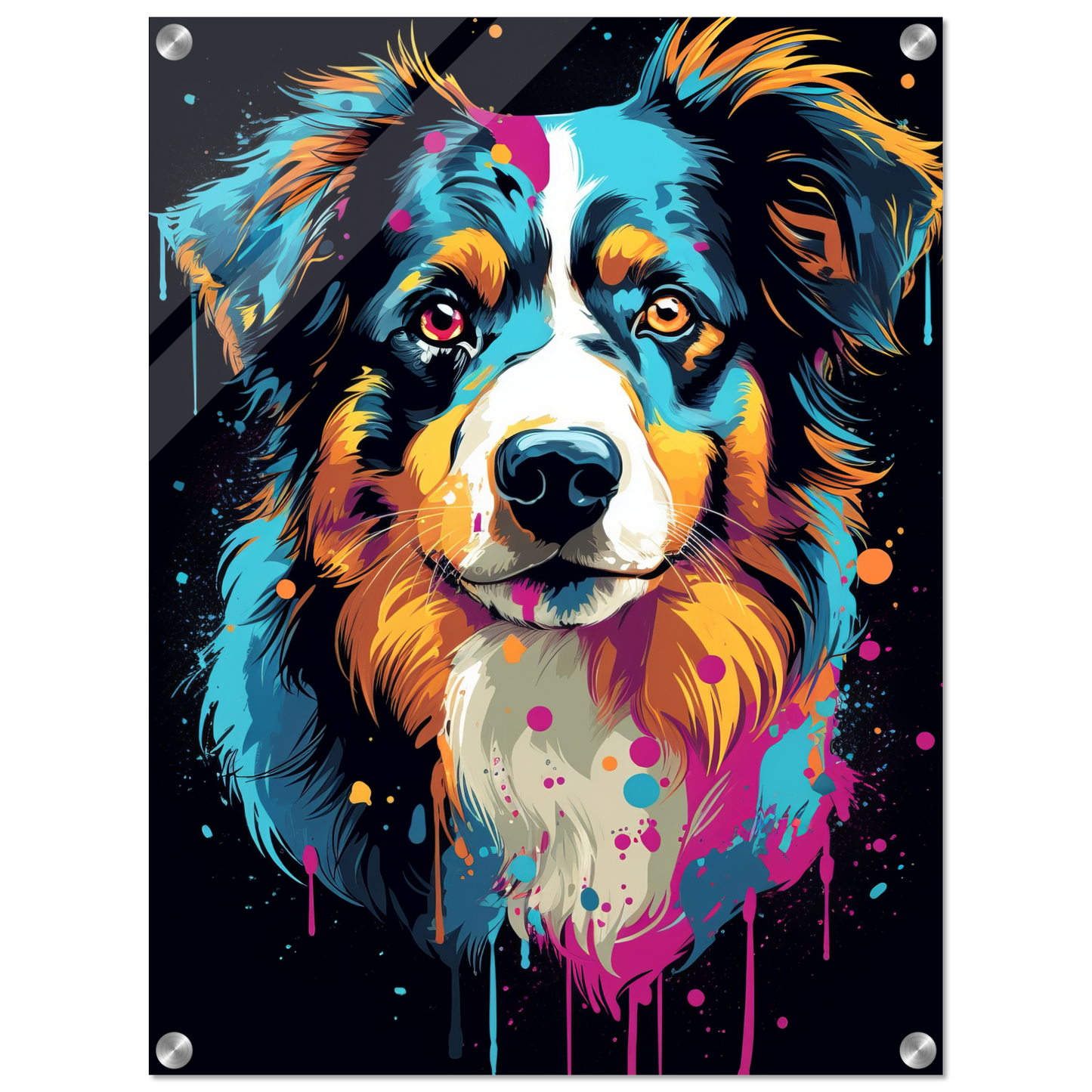 Australia Shepherd Pop Art (DOG328)