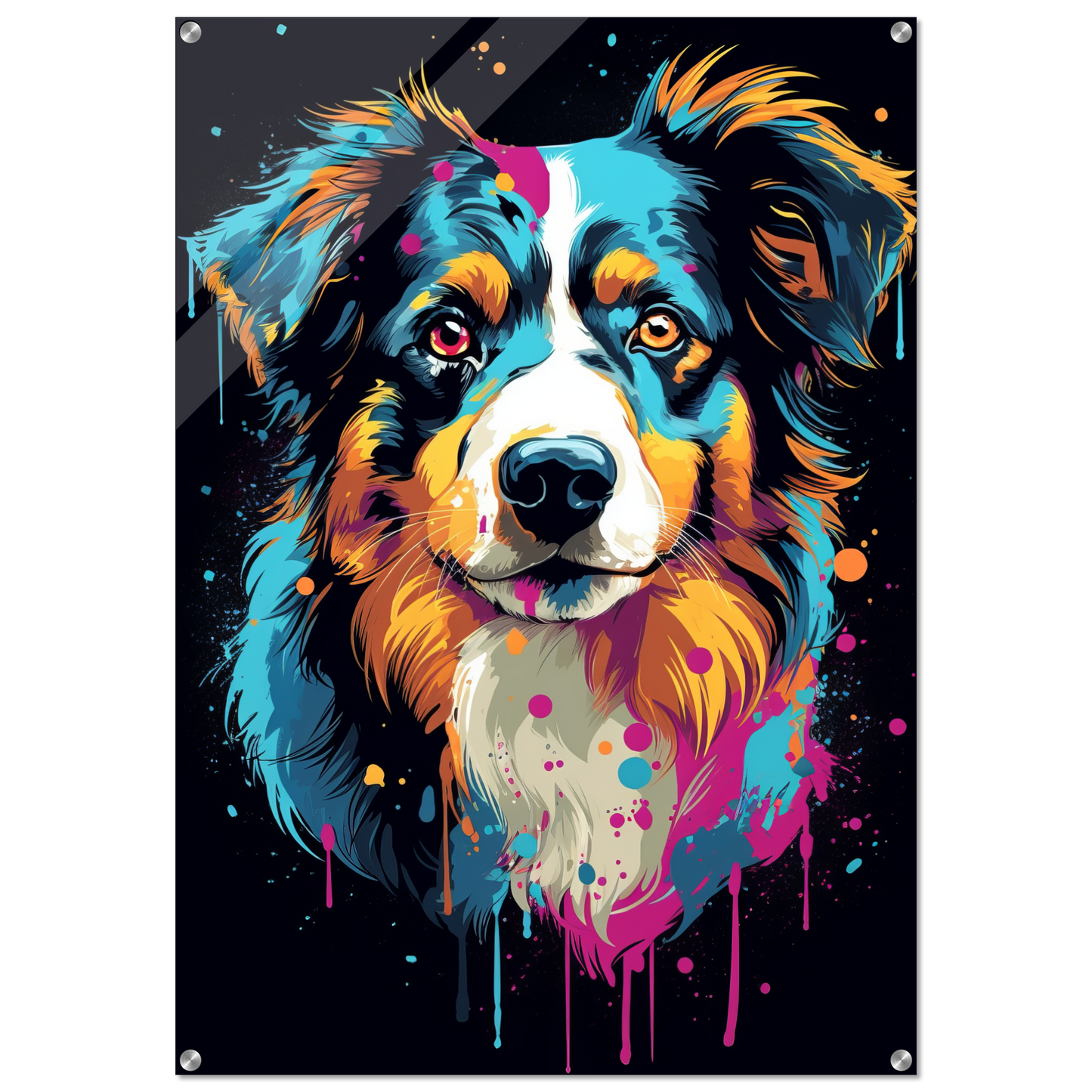 Australia Shepherd Pop Art (DOG328)