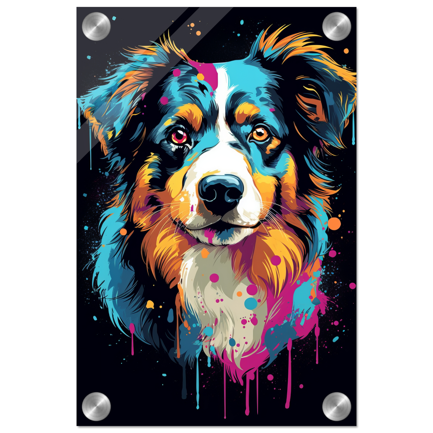 Australia Shepherd Pop Art (DOG328)