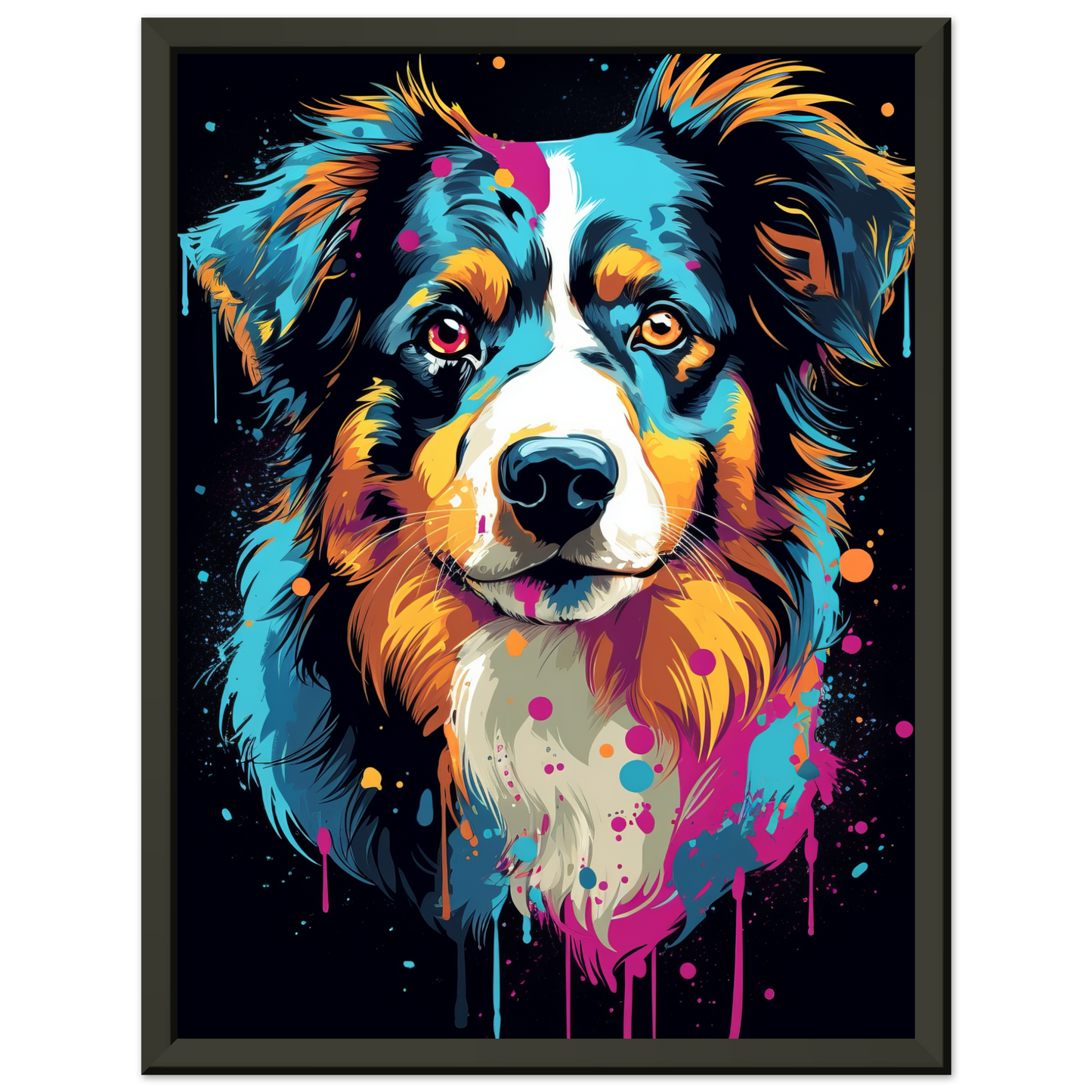 Australia Shepherd Pop Art (DOG328)
