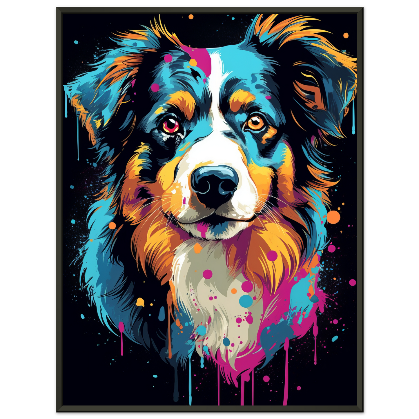Australia Shepherd Pop Art (DOG328)