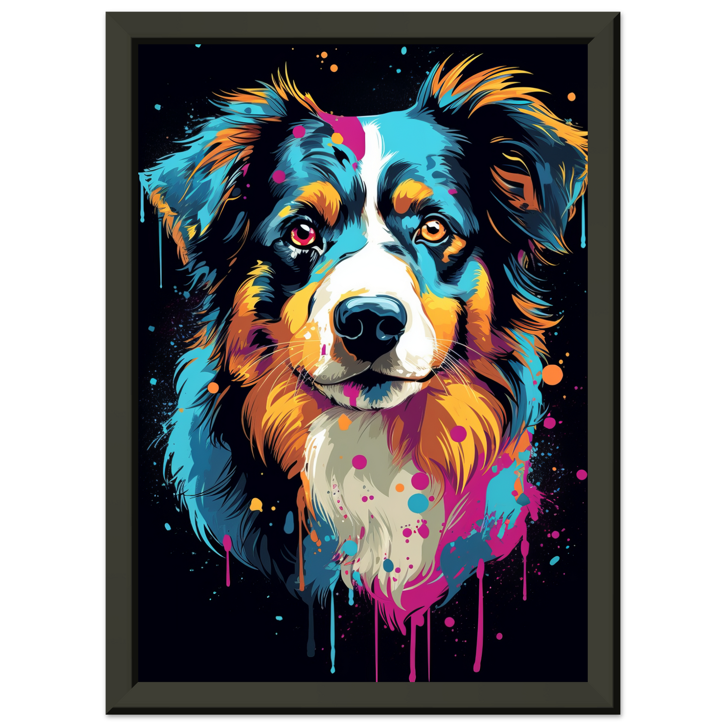 Australia Shepherd Pop Art (DOG328)