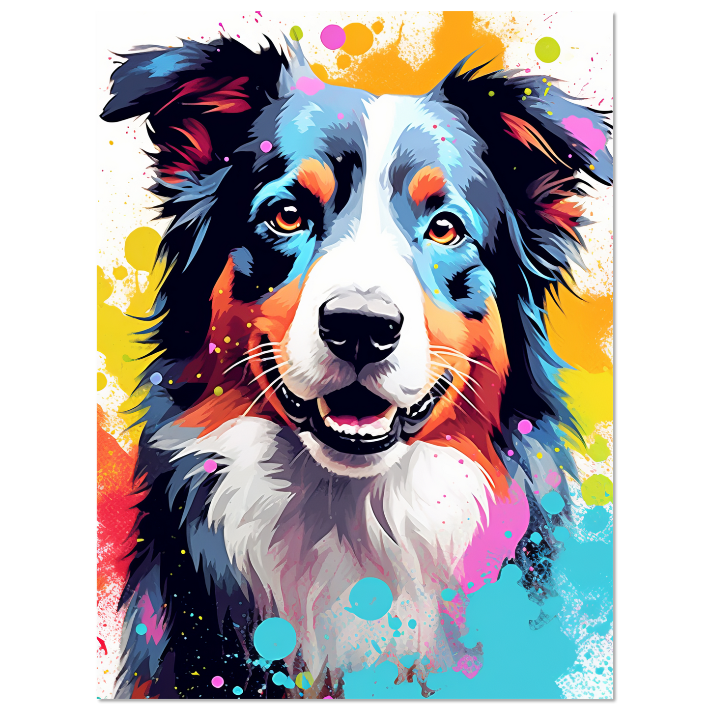 Australia Shepherd Pop Art (DOG329)