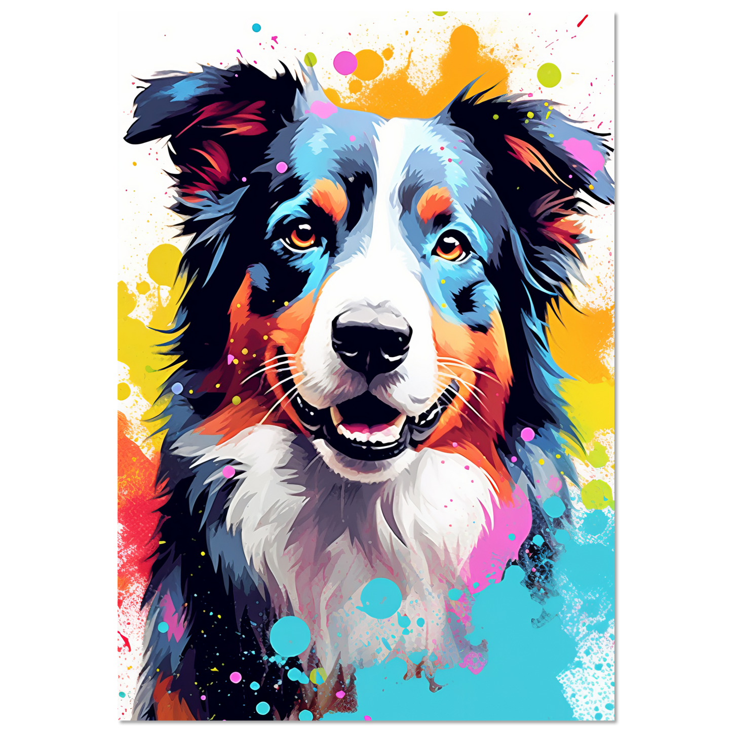 Australia Shepherd Pop Art (DOG329)
