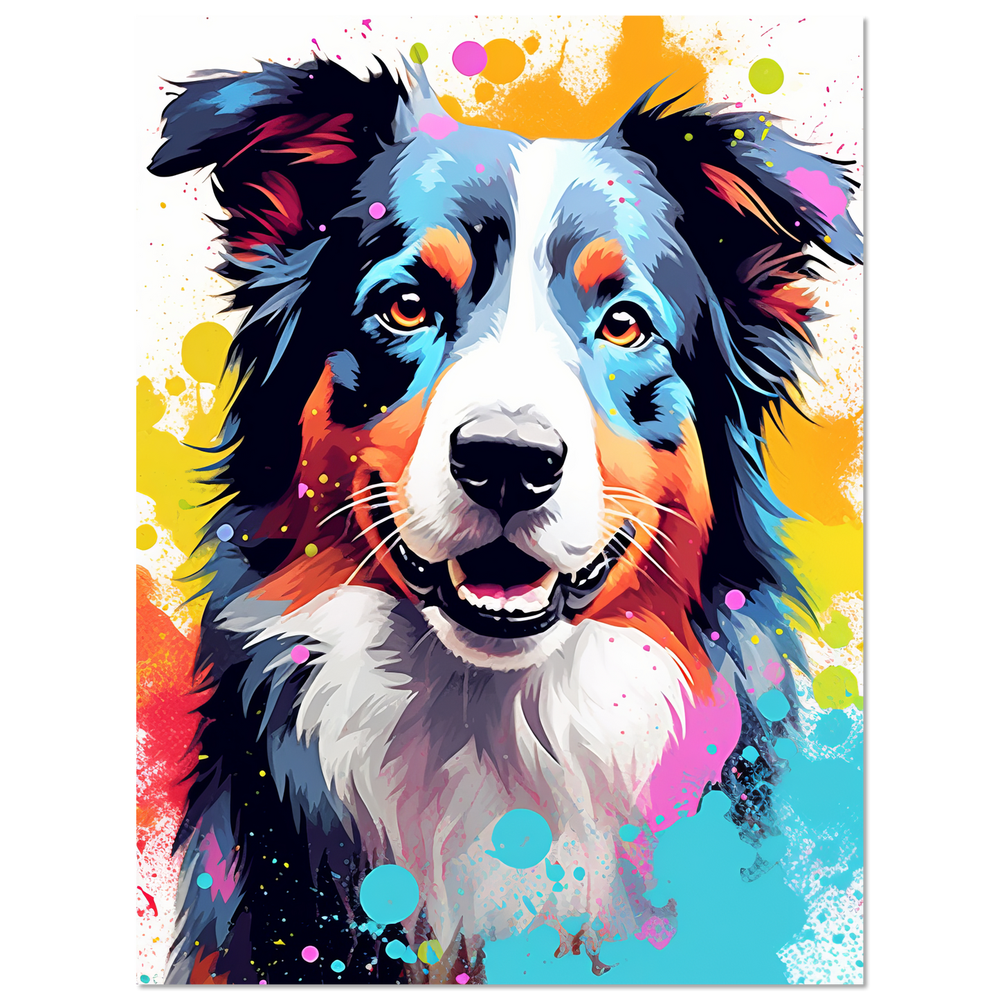 Australia Shepherd Pop Art (DOG329)