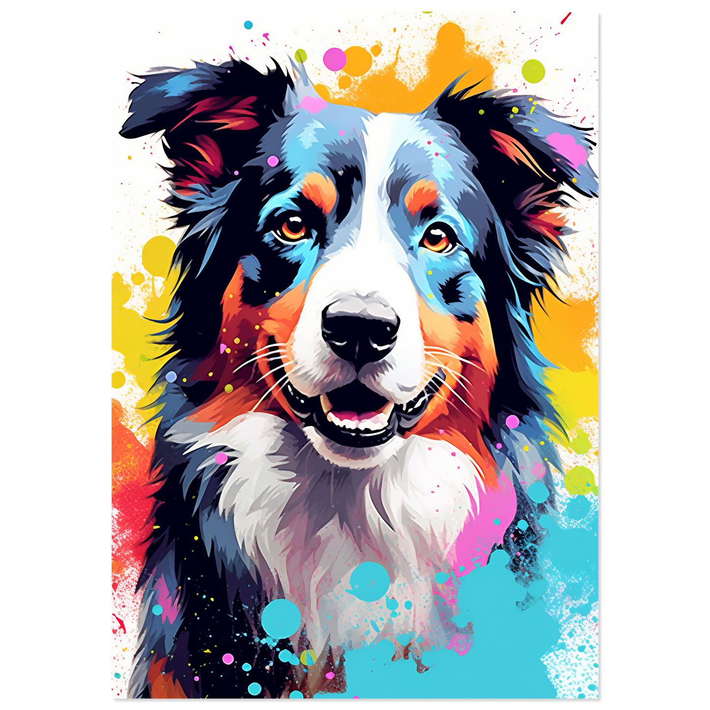 Australia Shepherd Pop Art (DOG329)