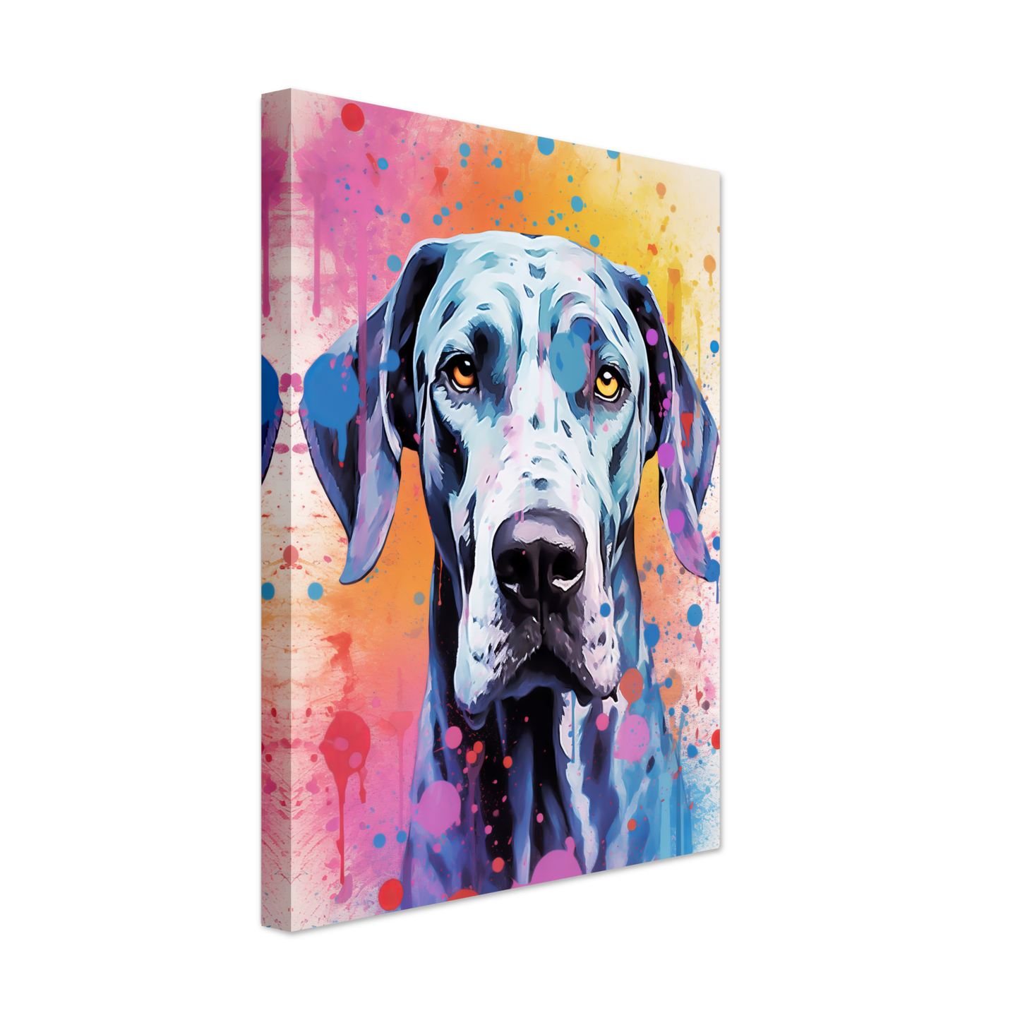 Hund Deutsche Dogge Pop-Art (DOG32)
