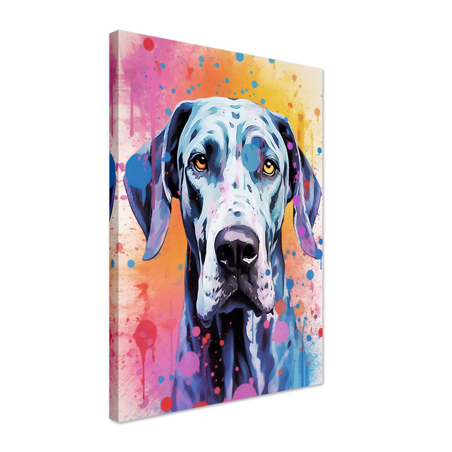 Hund Deutsche Dogge Pop-Art (DOG32)