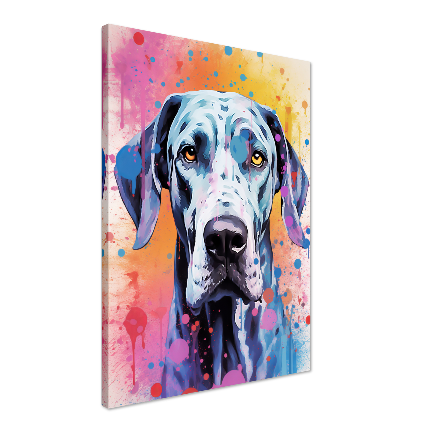 Hund Deutsche Dogge Pop-Art (DOG32)