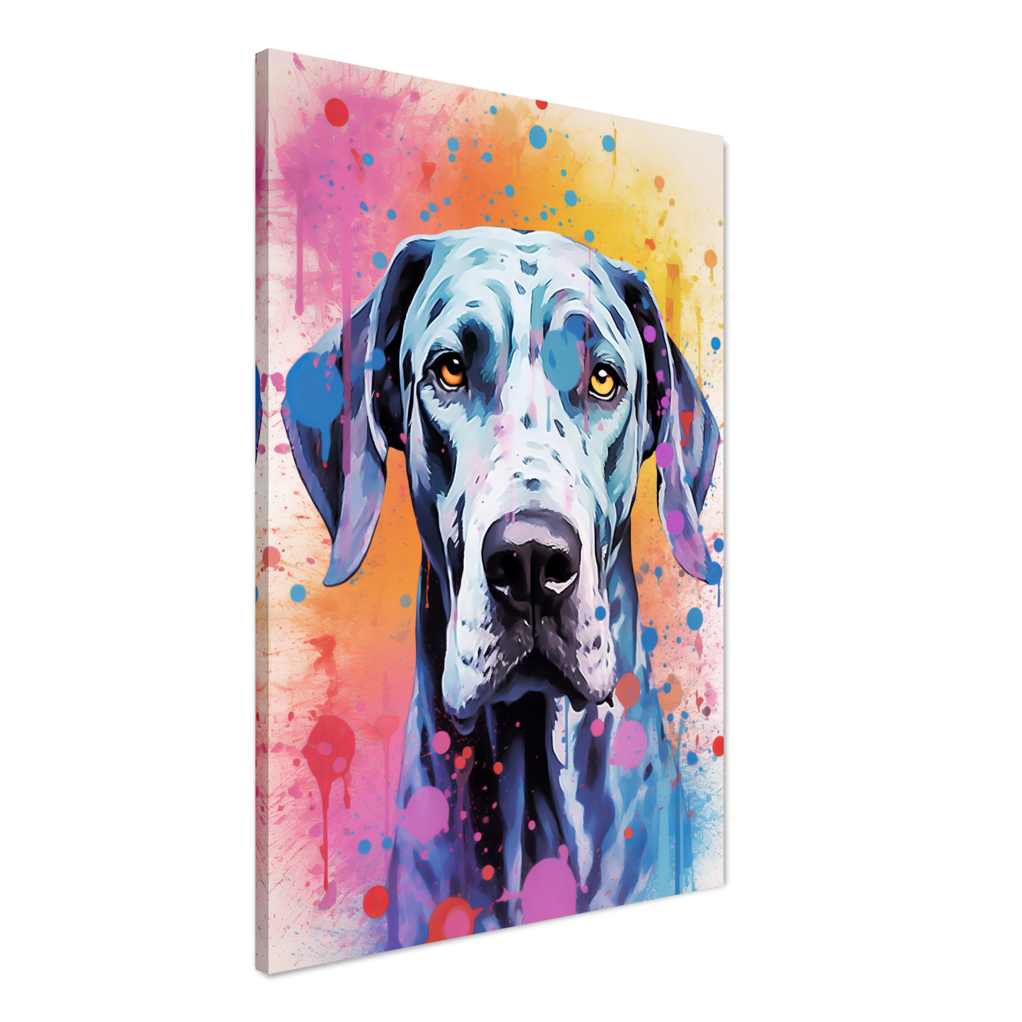 Hund Deutsche Dogge Pop-Art (DOG32)