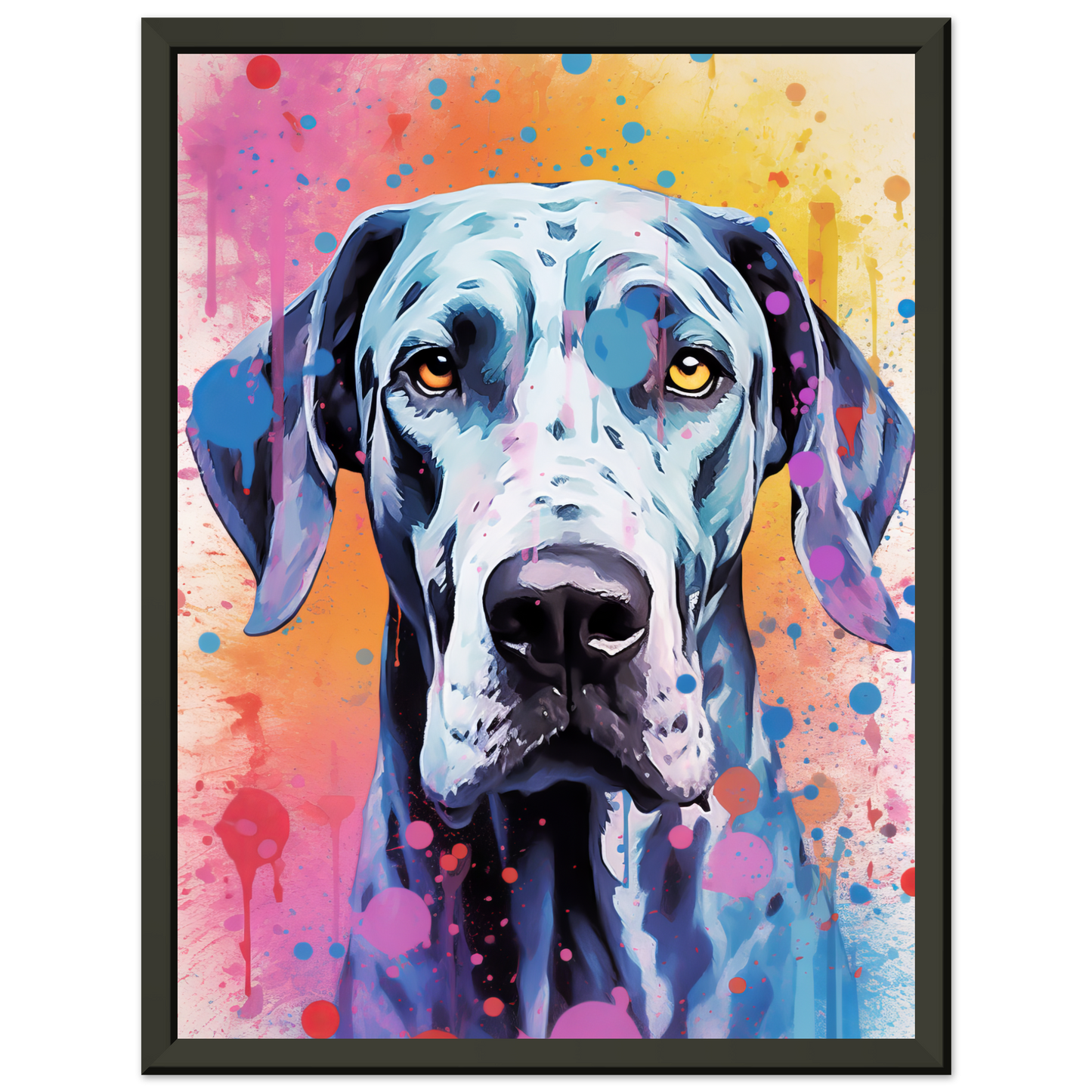 Hund Deutsche Dogge Pop-Art (DOG32)