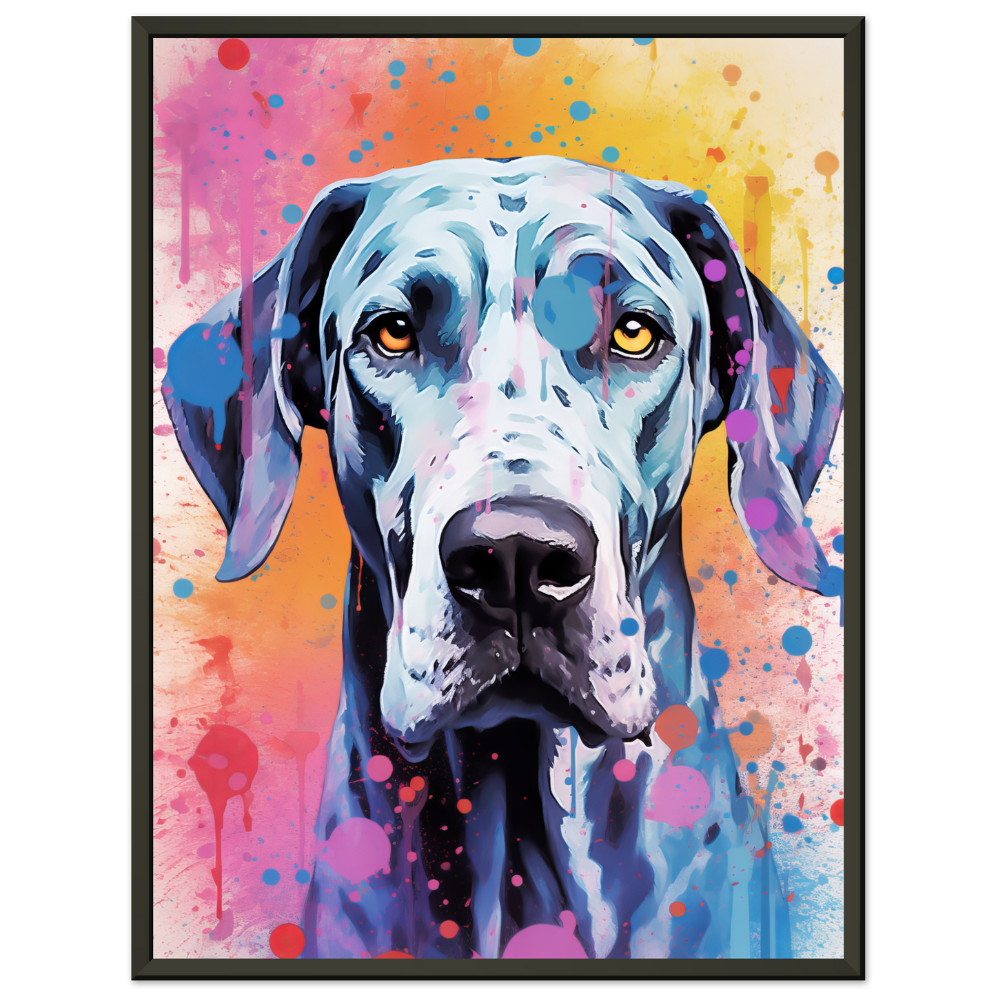 Hund Deutsche Dogge Pop-Art (DOG32)