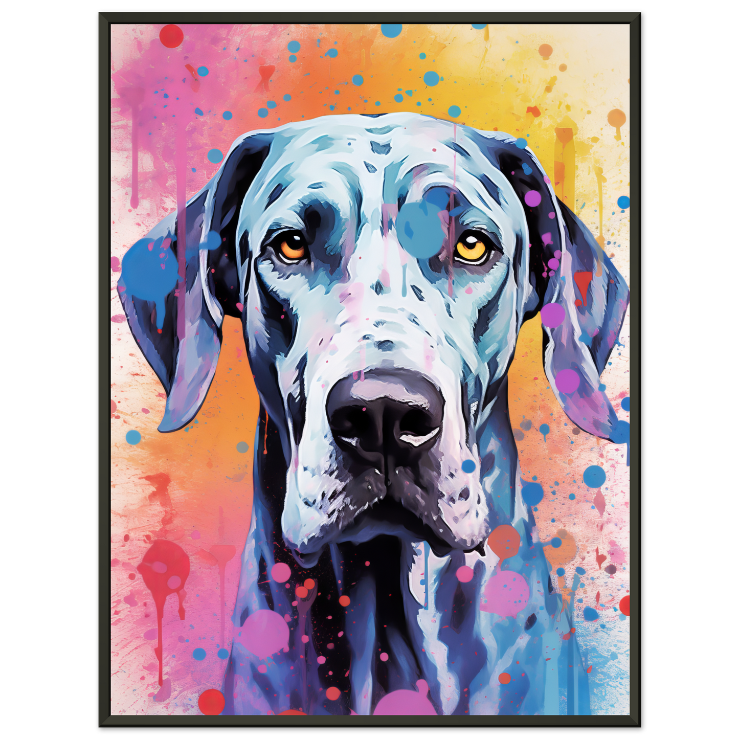 Hund Deutsche Dogge Pop-Art (DOG32)