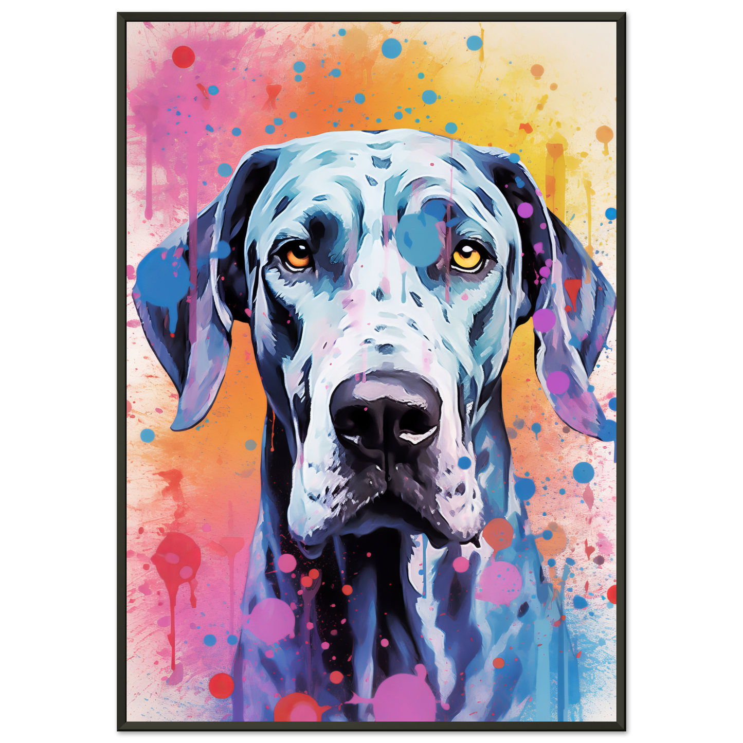 Hund Deutsche Dogge Pop-Art (DOG32)