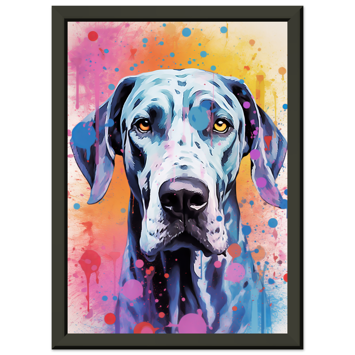 Hund Deutsche Dogge Pop-Art (DOG32)