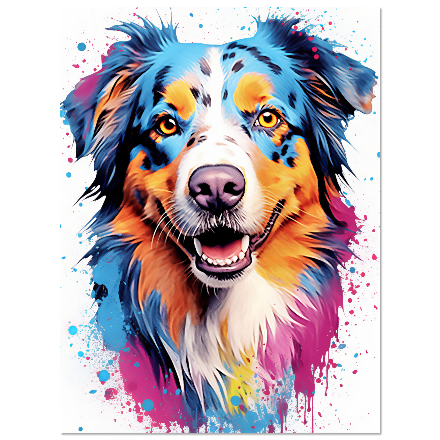 Australia Shepherd Pop Art (DOG330)