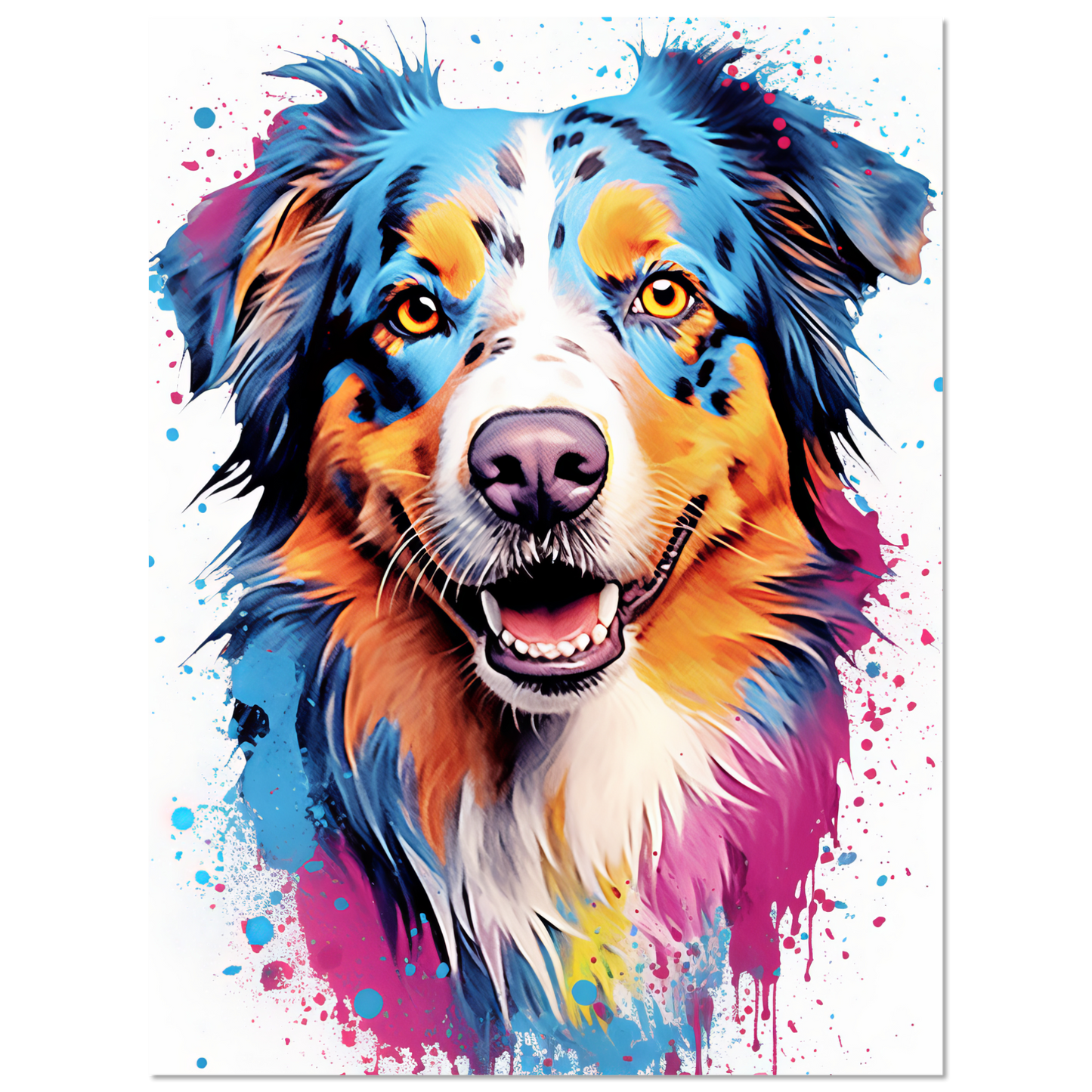 Australia Shepherd Pop Art (DOG330)