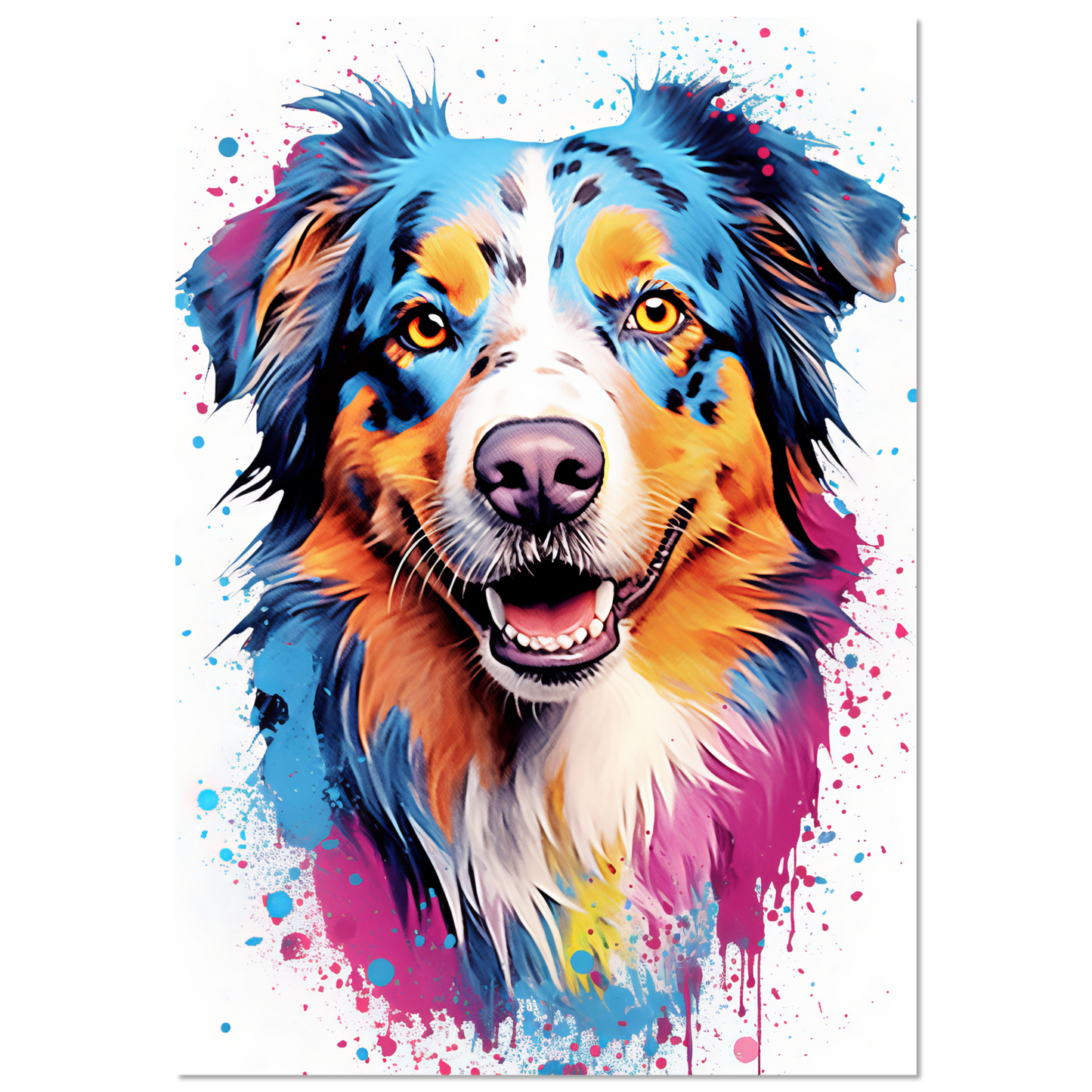 Australia Shepherd Pop Art (DOG330)