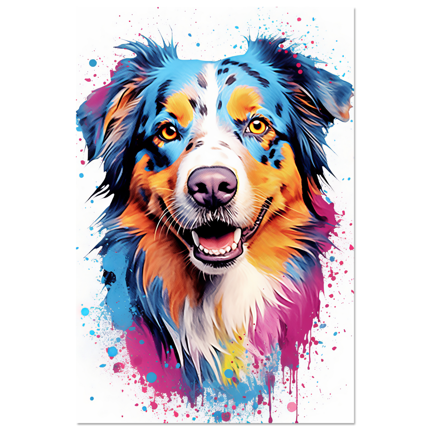 Australia Shepherd Pop Art (DOG330)