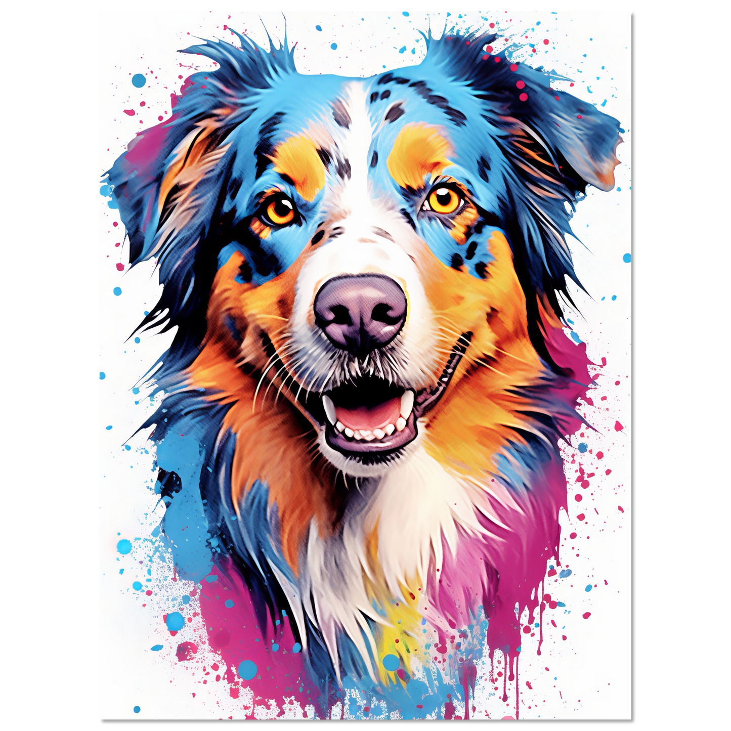 Australia Shepherd Pop Art (DOG330)