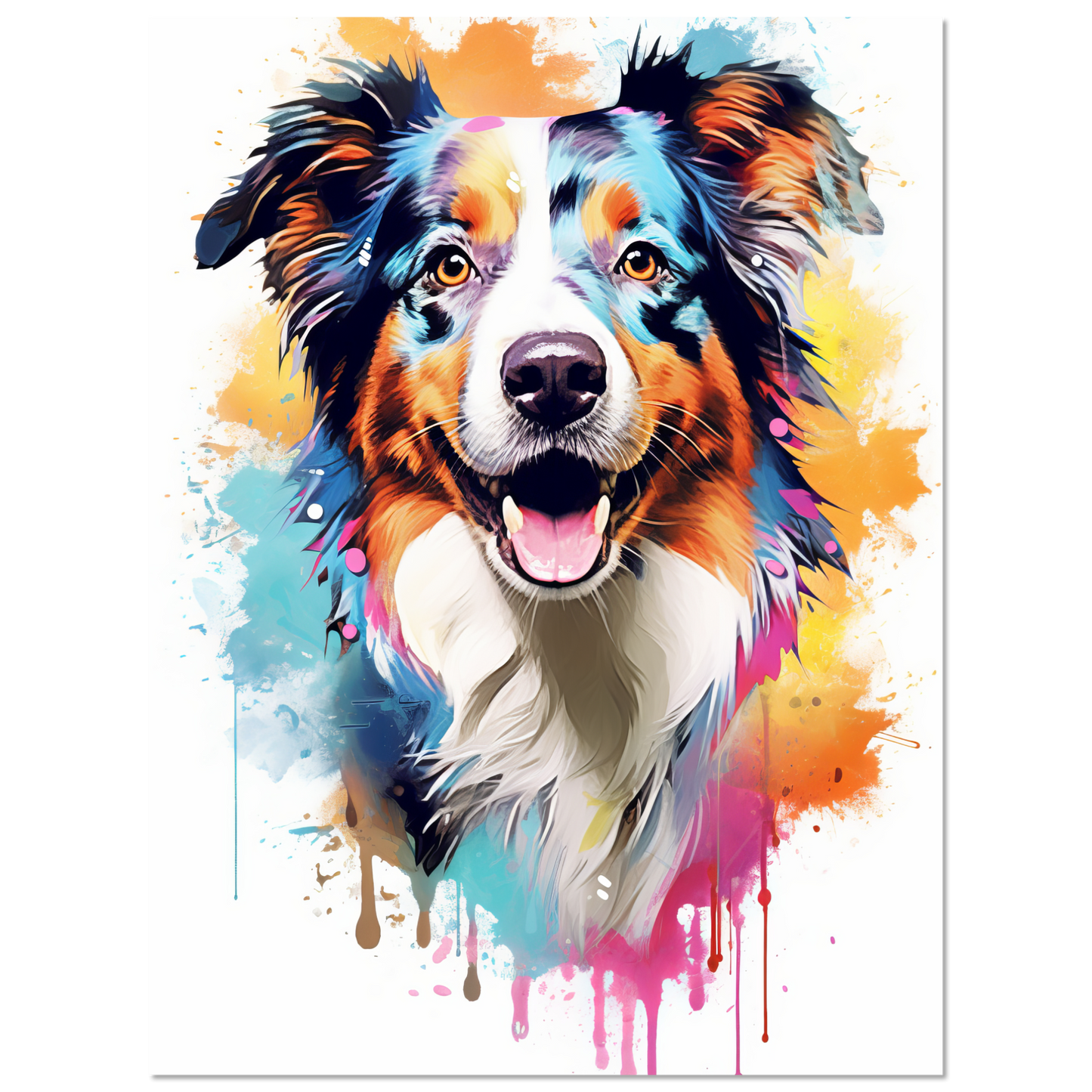 Australia Shepherd Pop Art (DOG331)