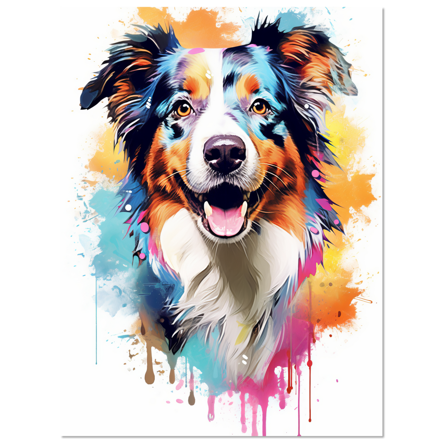 Australia Shepherd Pop Art (DOG331)