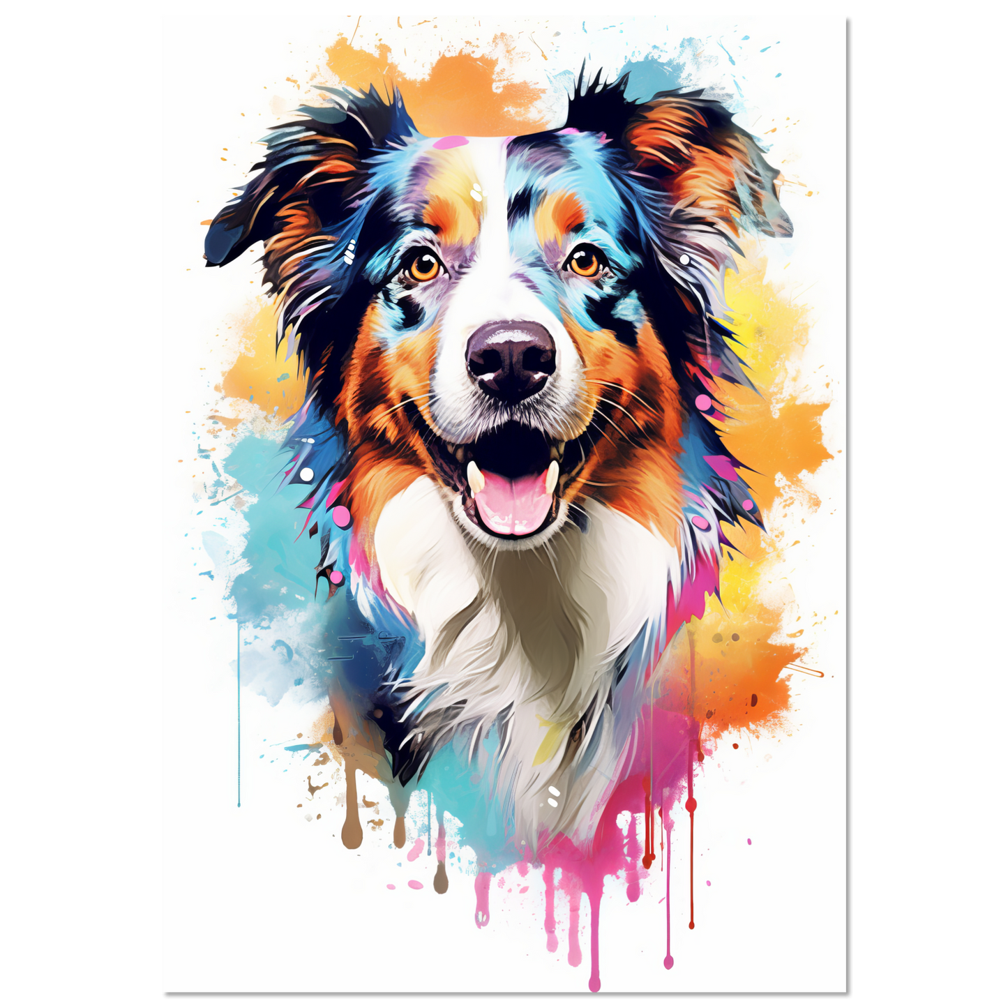 Australia Shepherd Pop Art (DOG331)