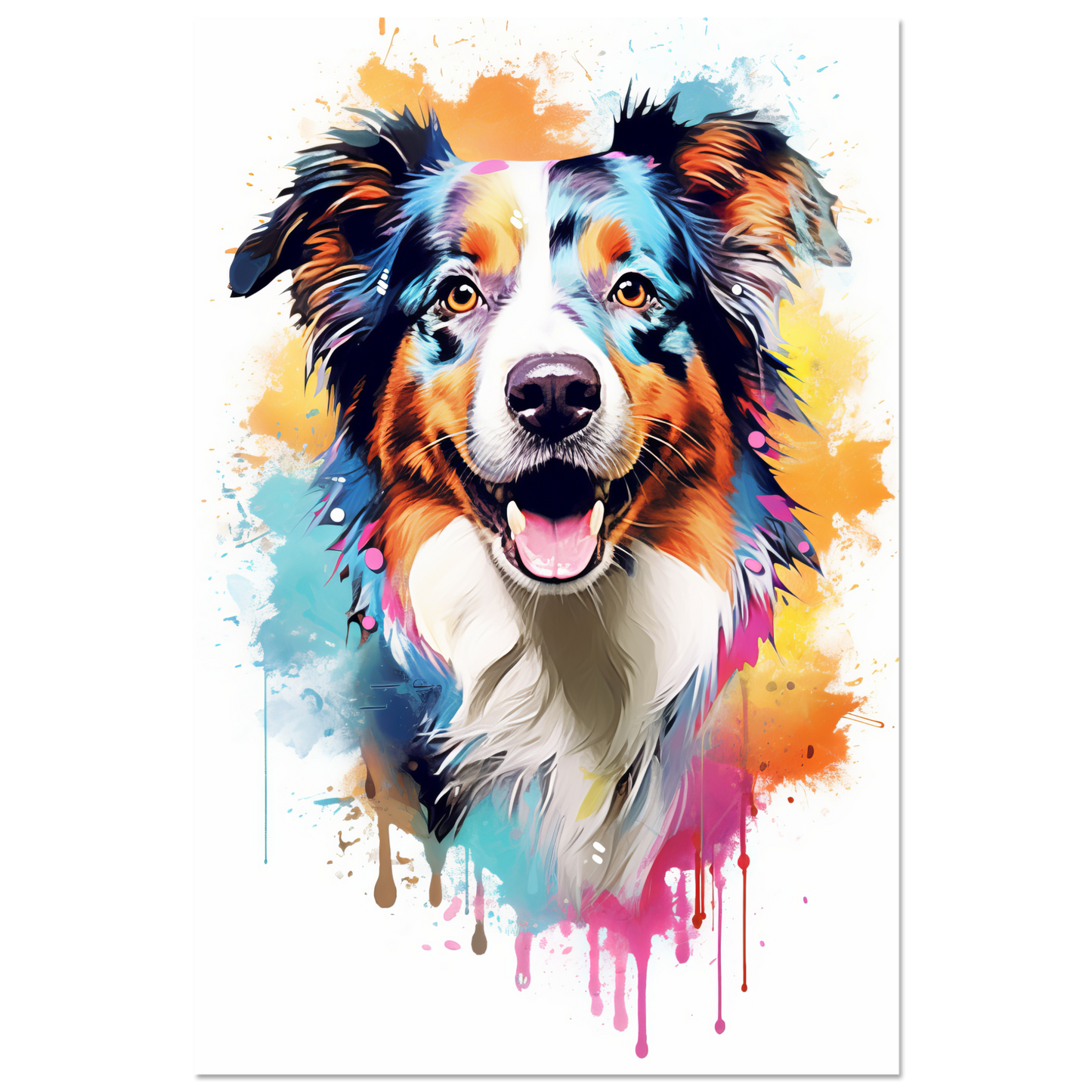 Australia Shepherd Pop Art (DOG331)