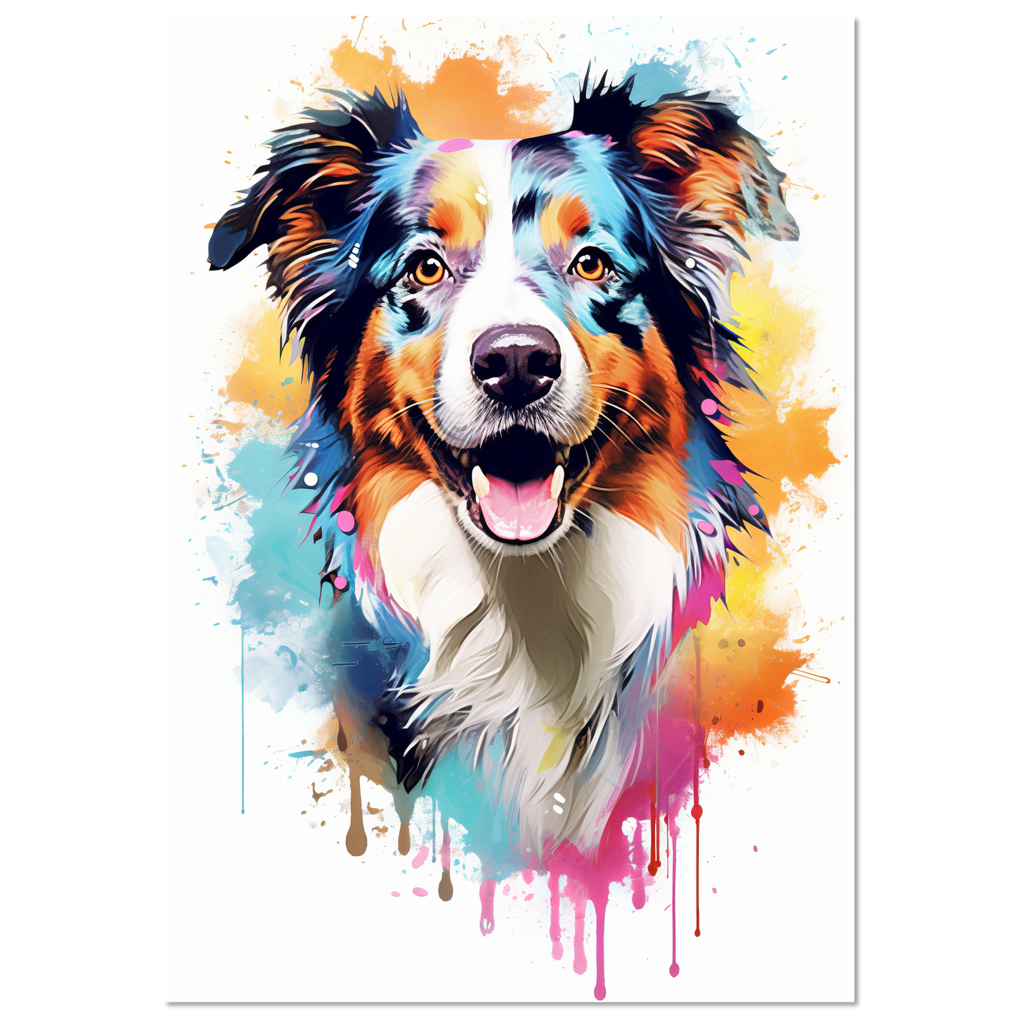 Australia Shepherd Pop Art (DOG331)