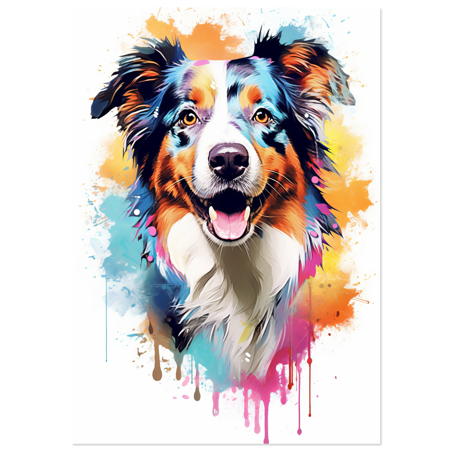 Australia Shepherd Pop Art (DOG331)