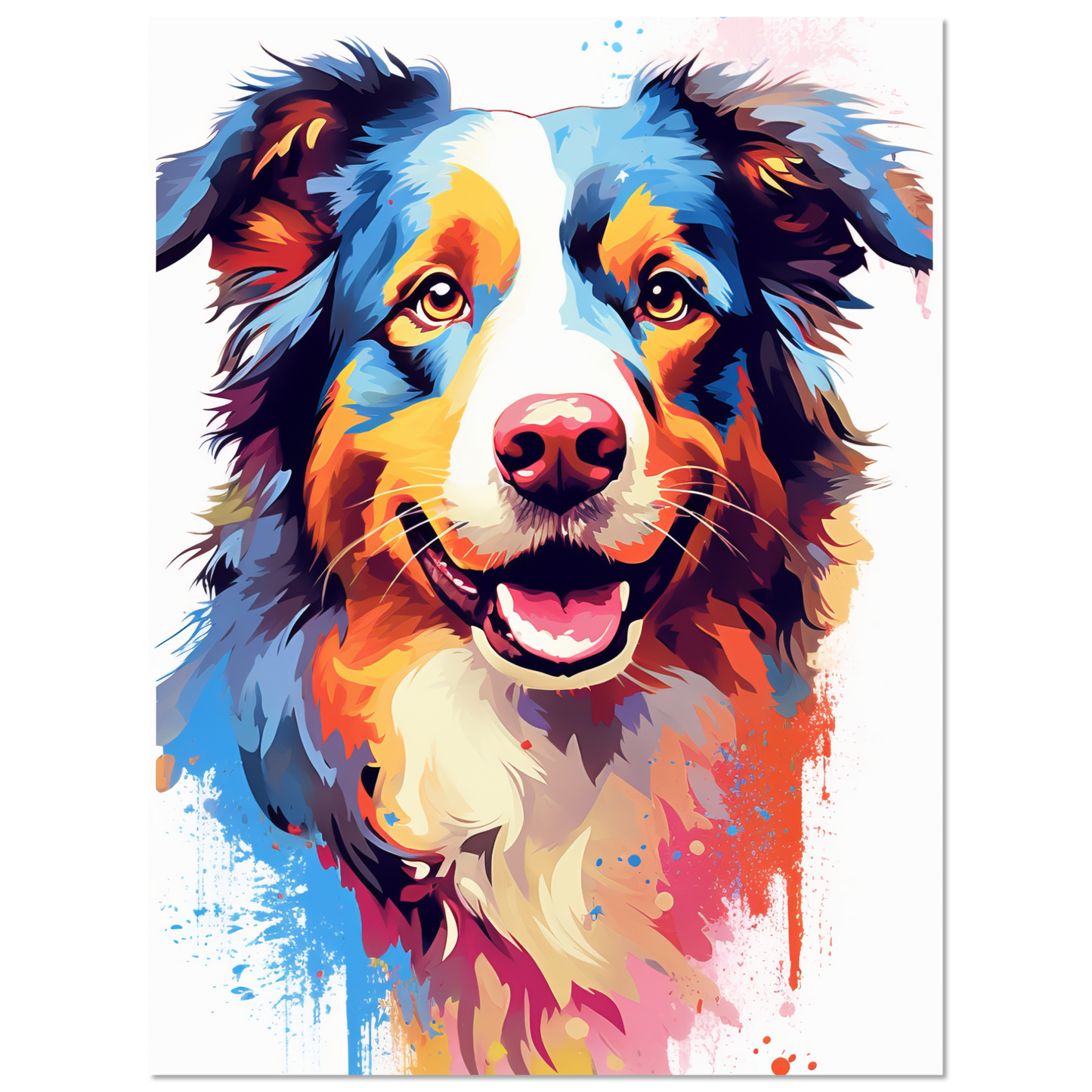 Australia Shepherd Pop Art (DOG332)