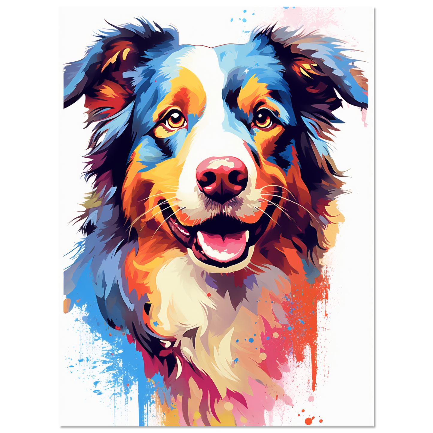 Australia Shepherd Pop Art (DOG332)