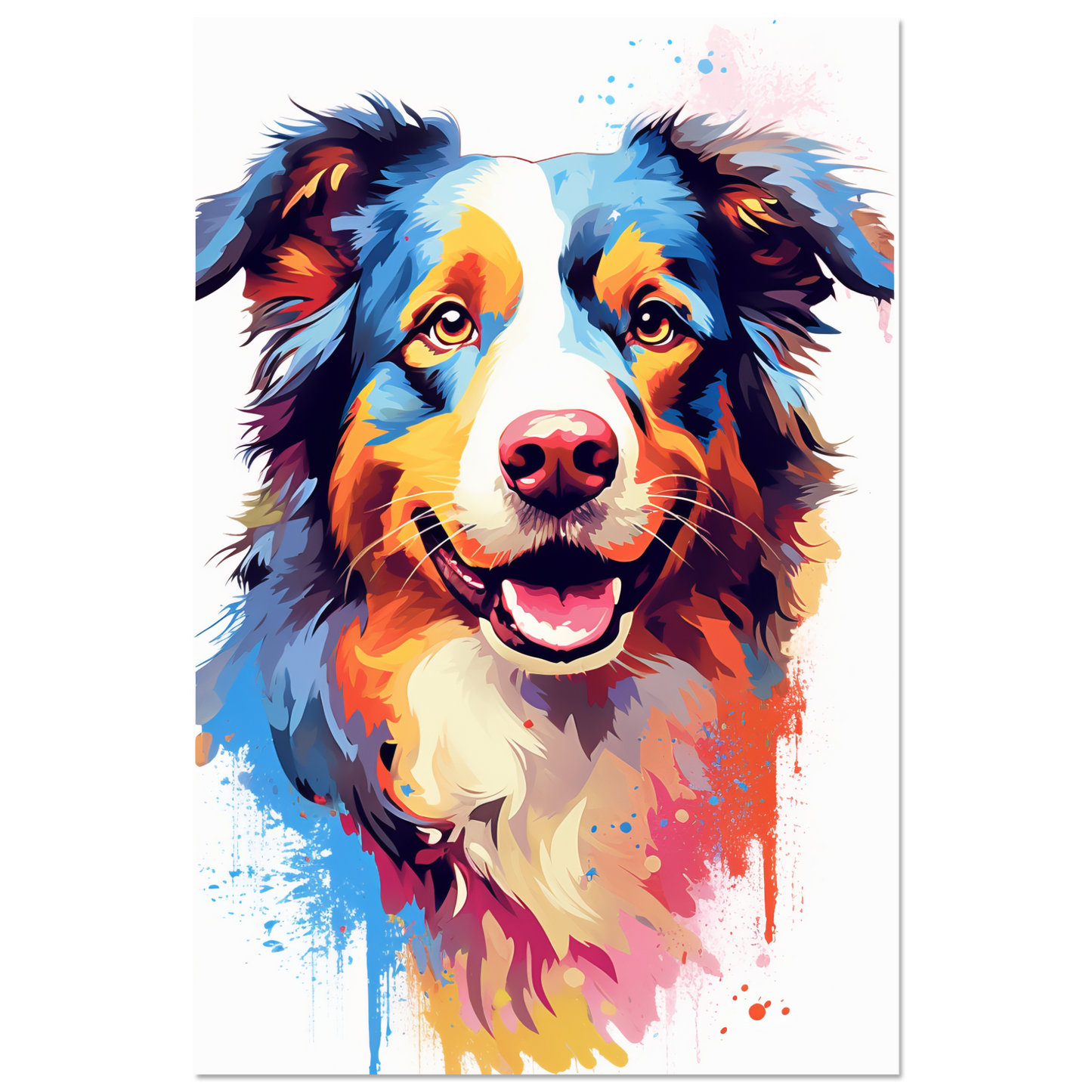Australia Shepherd Pop Art (DOG332)