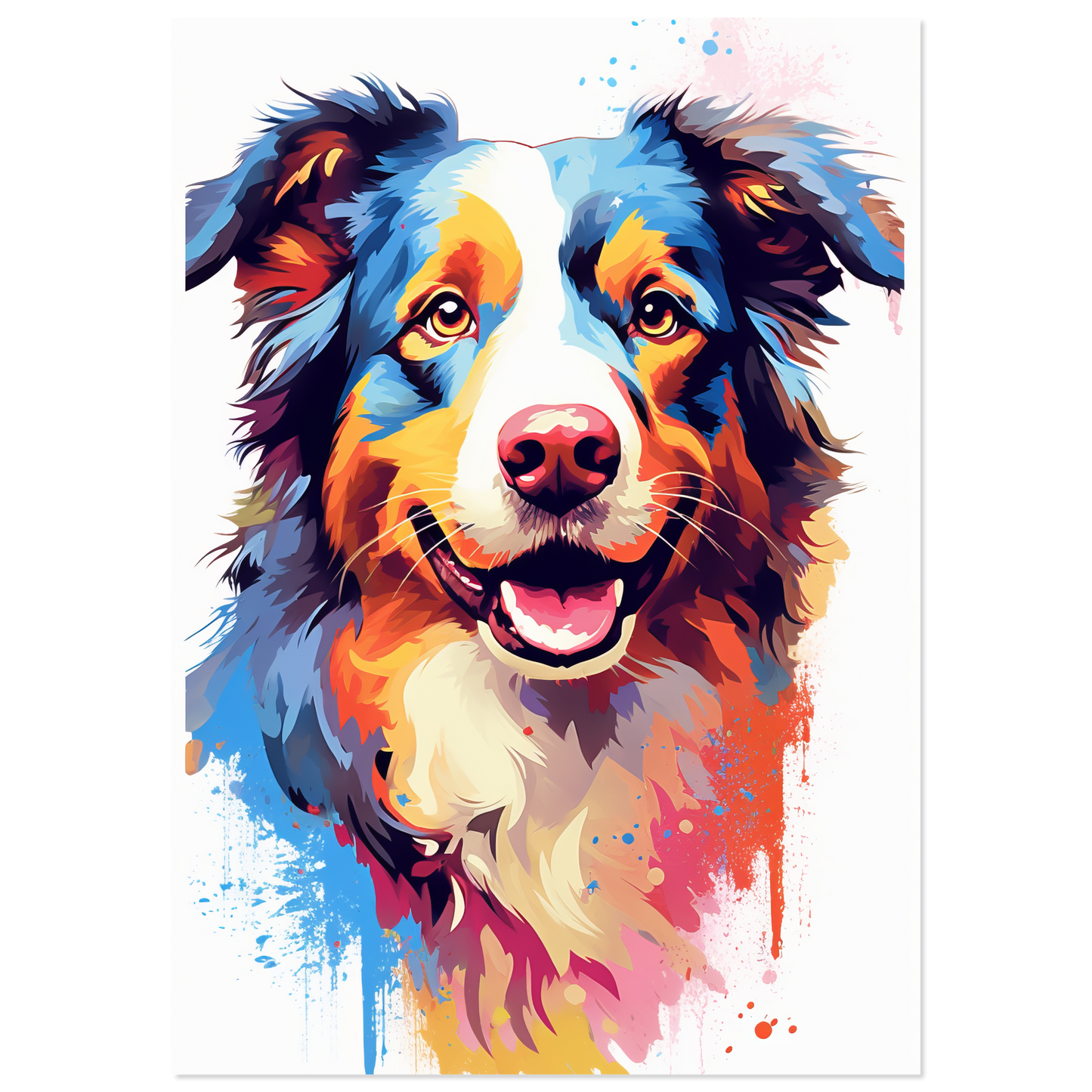 Australia Shepherd Pop Art (DOG332)