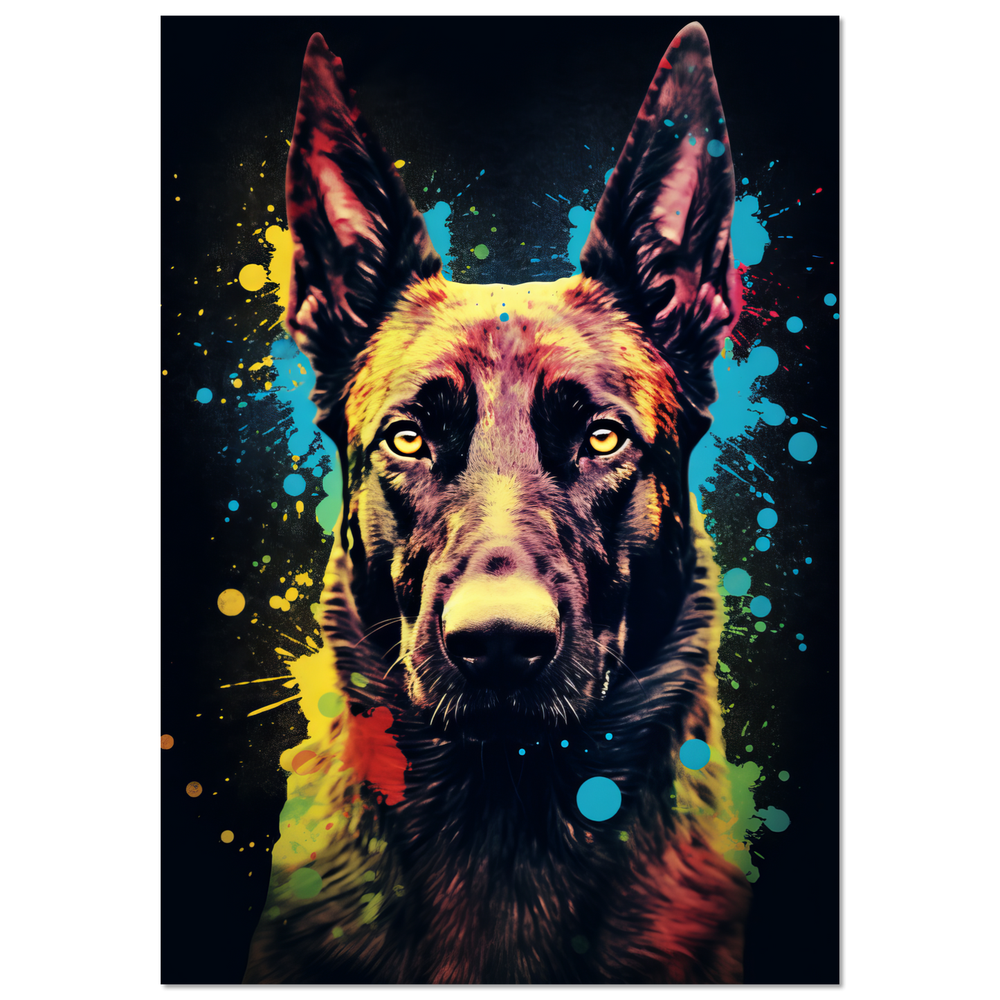 Malinois dog pop art (DOG337)