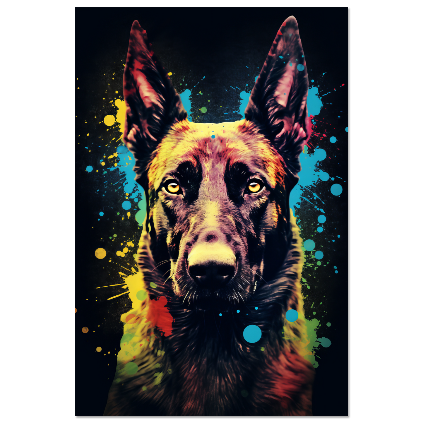 Malinois dog pop art (DOG337)
