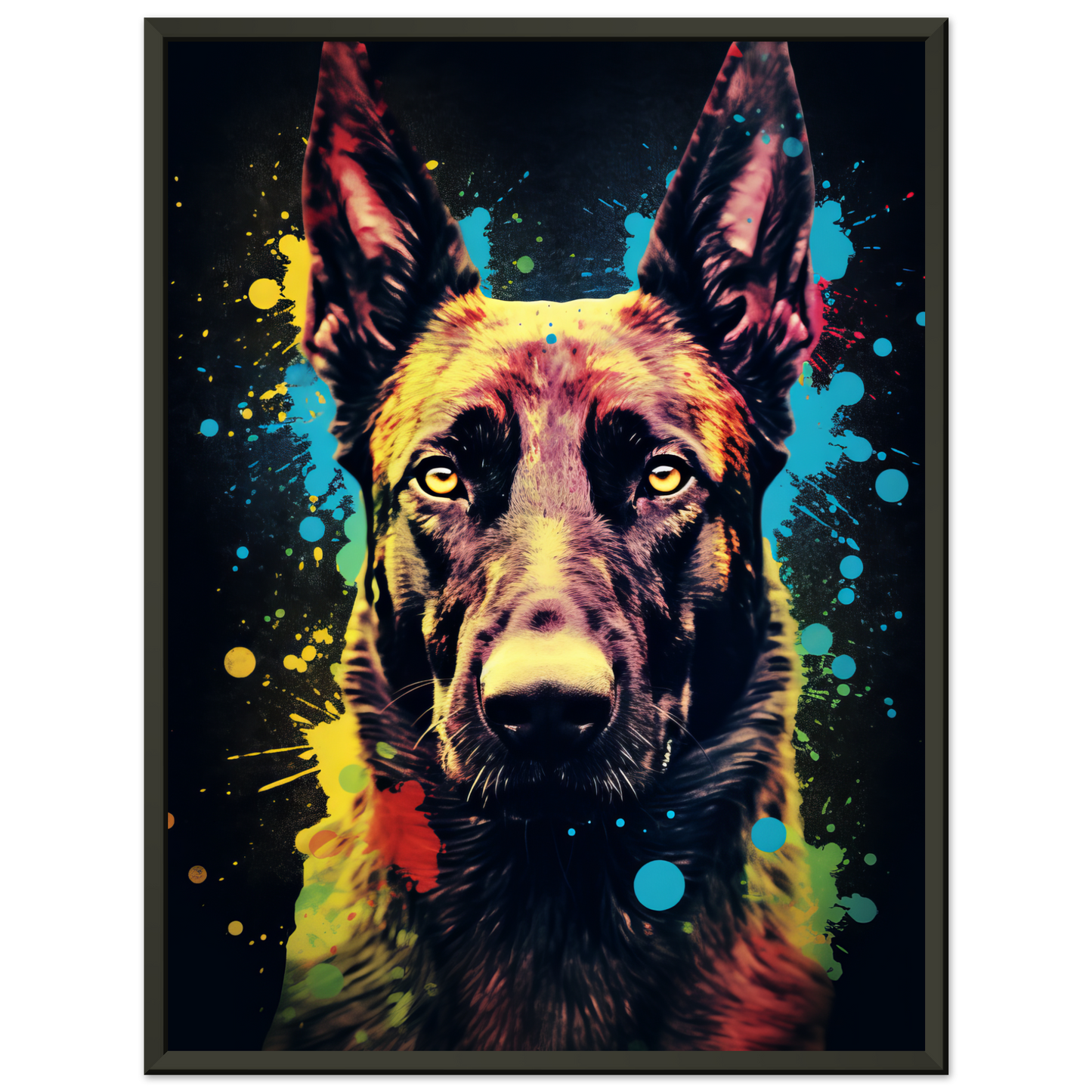 Malinois dog pop art (DOG337)