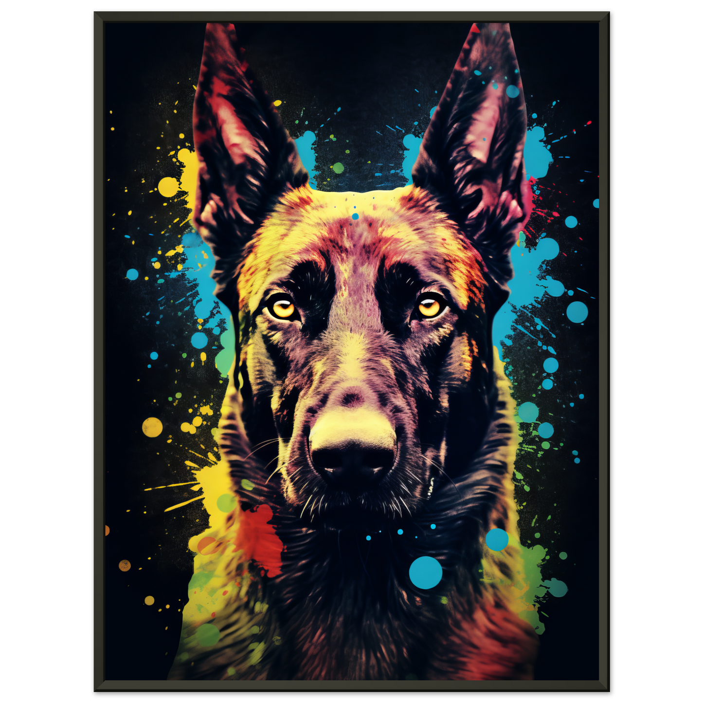Malinois dog pop art (DOG337)