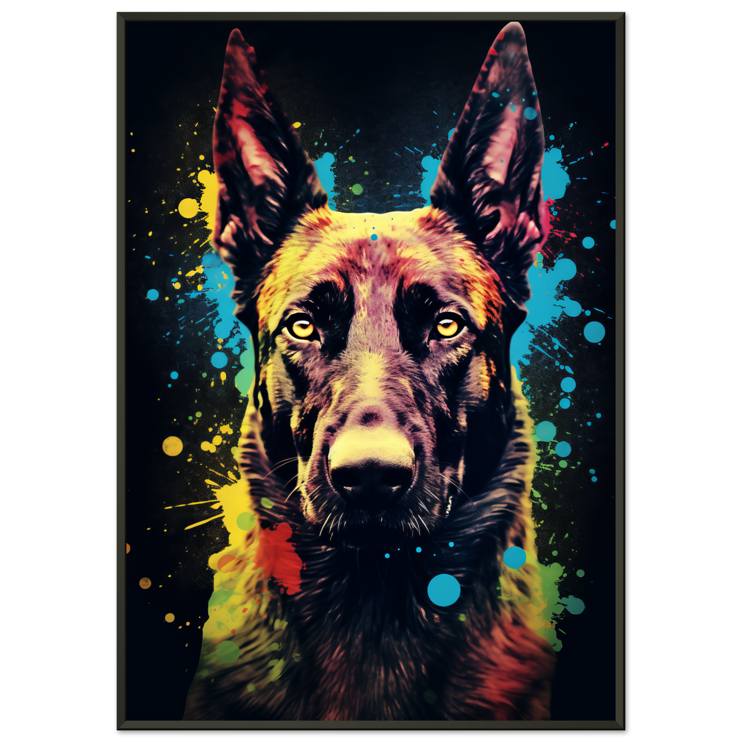 Malinois dog pop art (DOG337)
