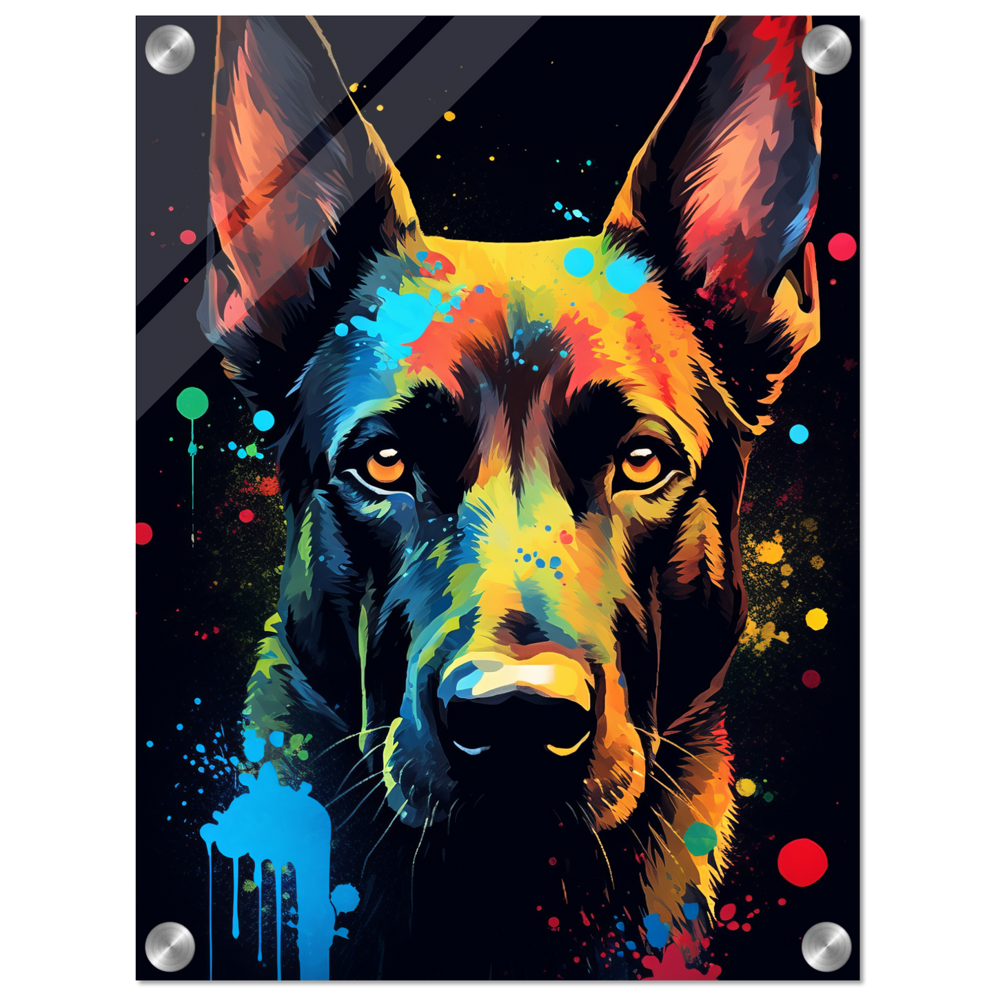 Malinois dog pop art (DOG339)