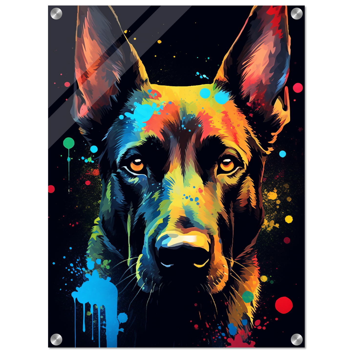 Malinois dog pop art (DOG339)
