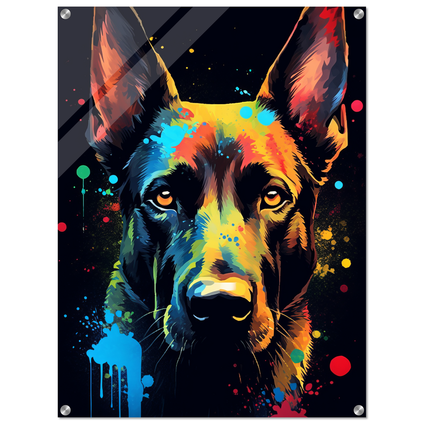 Malinois dog pop art (DOG339)